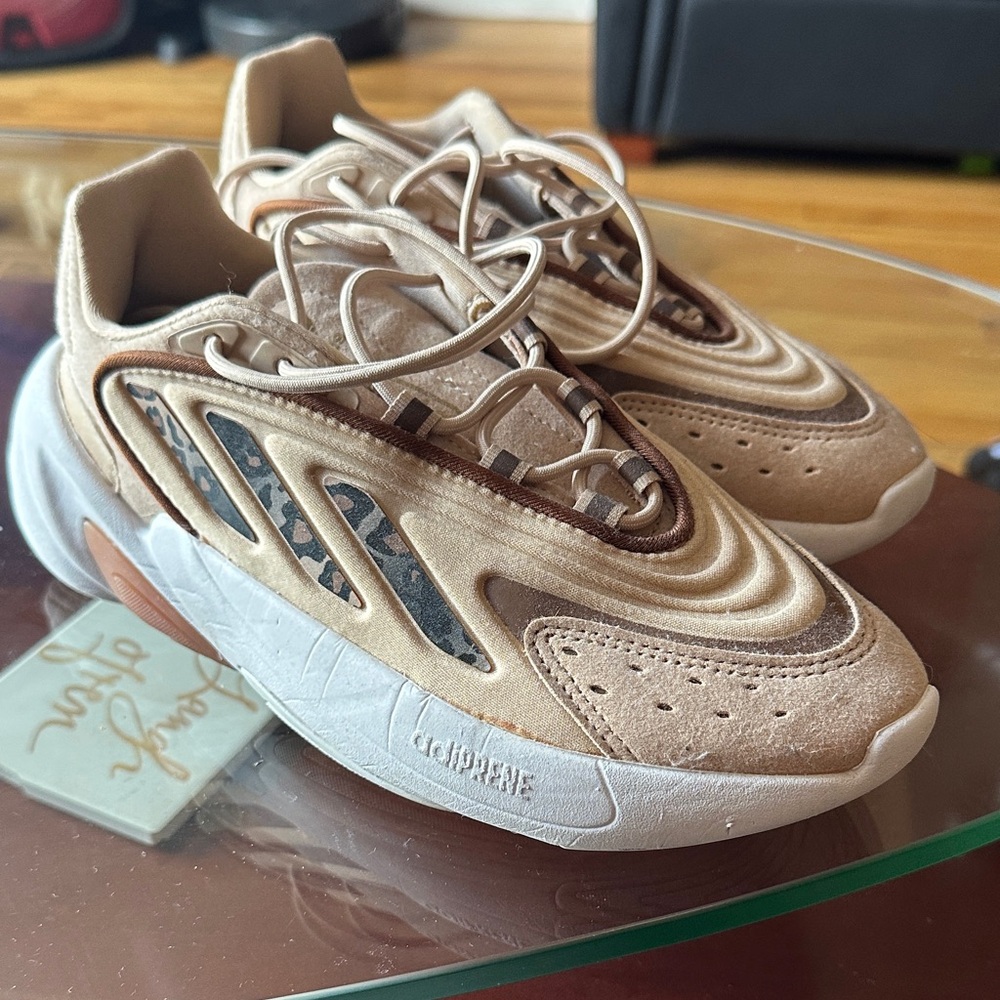 Stylish Beige and Brown Sneakers